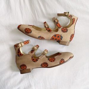 Vivienne Westwood Ladybug 3 Strap Roman flats